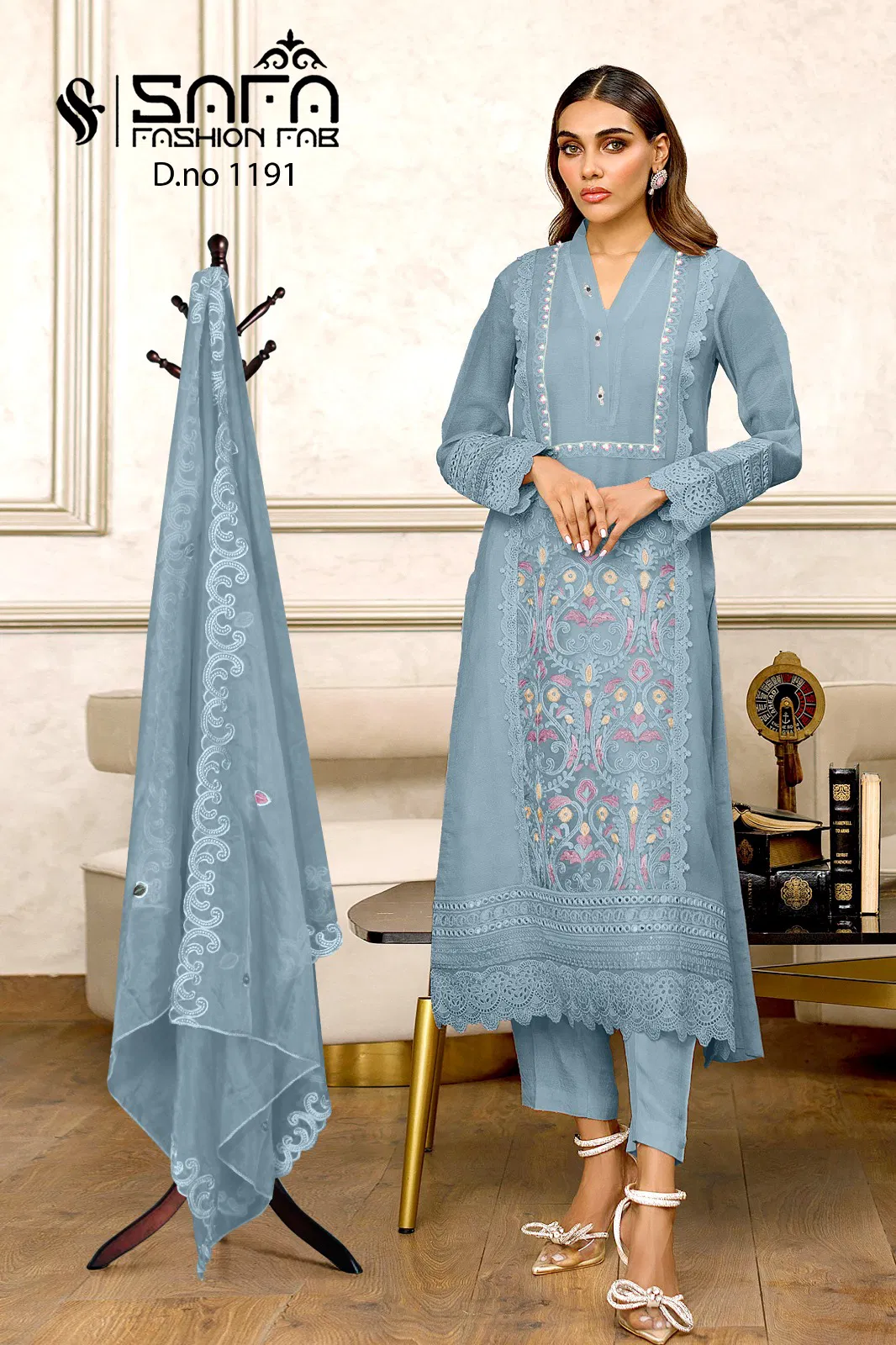 Safa Fashion 1191 Georgette Pakistani Readymade Suits Catalog